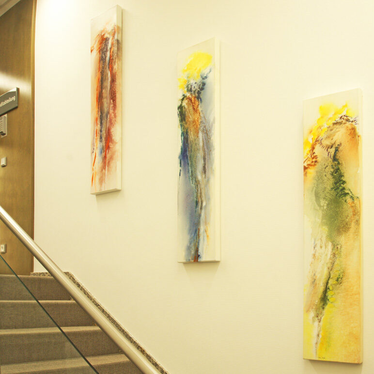 Kunst im Büro Treppenaufgang